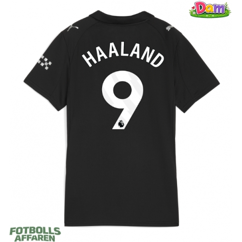 Manchester City Erling Haaland #9 Bortatröja Kvinnor 2025-26 Kortärmad